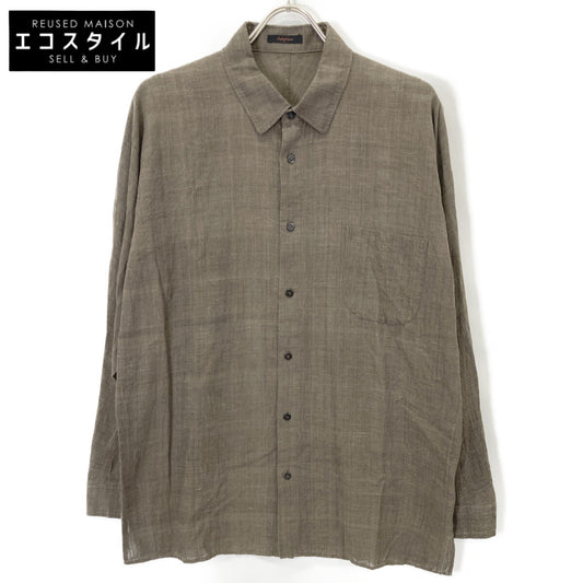 Babaghuri ババグーリ ﾌﾞﾗｳﾝ ｺｯﾄﾝ ｶﾗｰｼｬﾂ トップス 表記なし