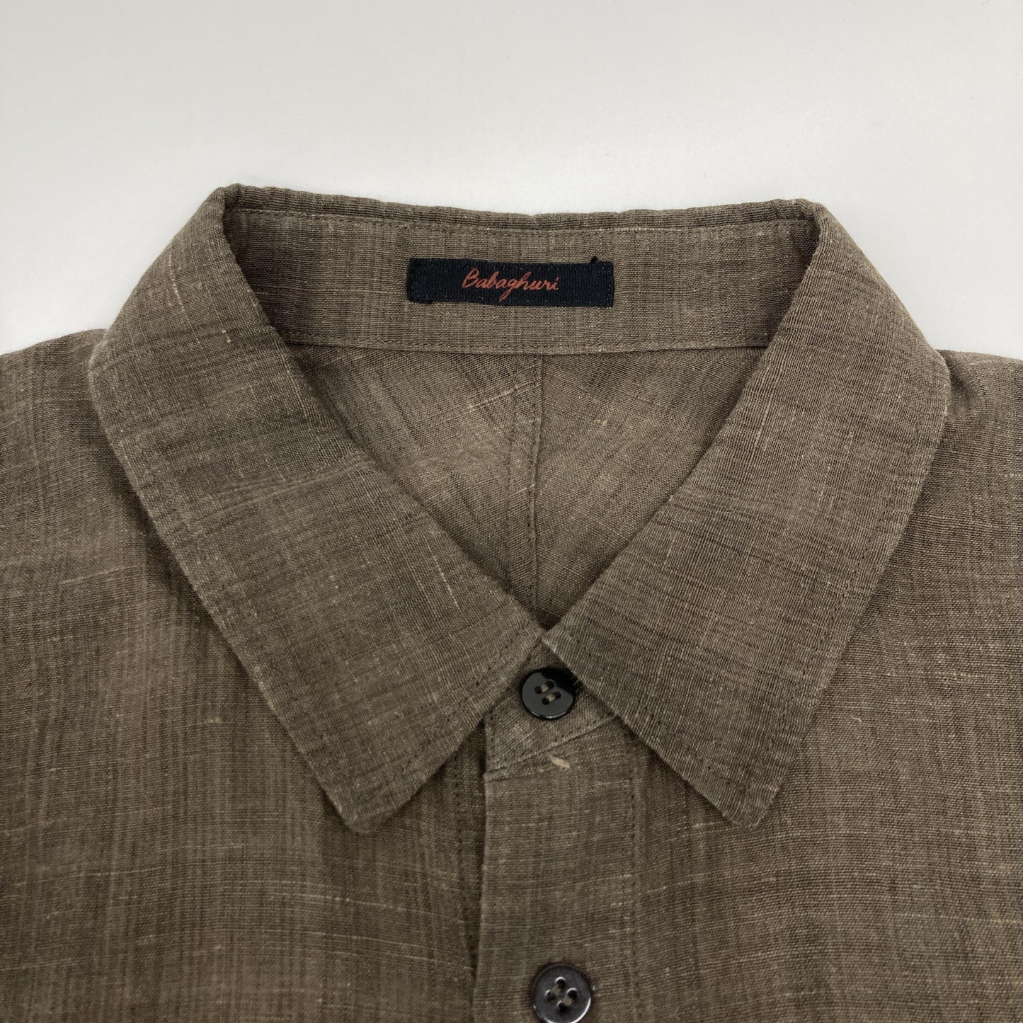 Babaghuri ババグーリ ﾌﾞﾗｳﾝ ｺｯﾄﾝ ｶﾗｰｼｬﾂ トップス 表記なし