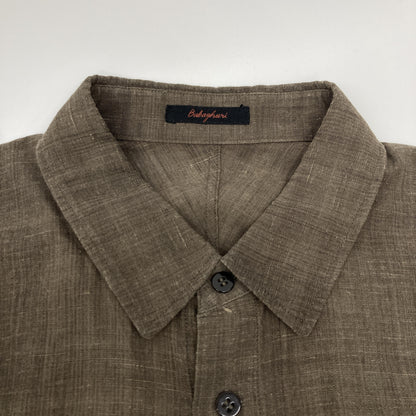 Babaghuri ババグーリ ﾌﾞﾗｳﾝ ｺｯﾄﾝ ｶﾗｰｼｬﾂ トップス 表記なし