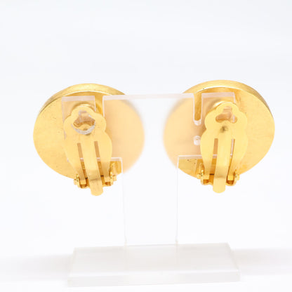 CHANEL シャネル 95A ココマーク シェル サークル イヤリング