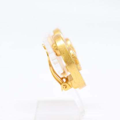 CHANEL シャネル 95A ココマーク シェル サークル イヤリング