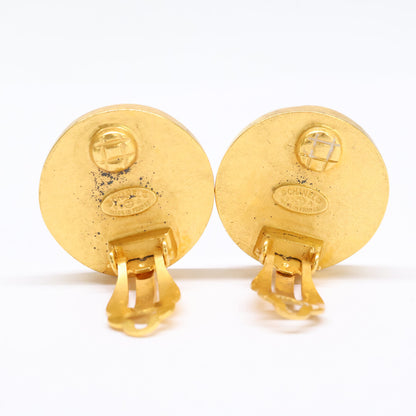 CHANEL シャネル 95A ココマーク シェル サークル イヤリング