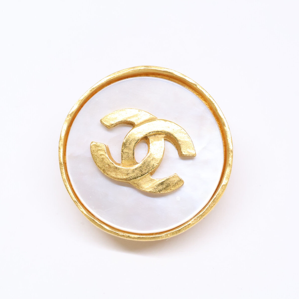 CHANEL シャネル 95A ココマーク シェル サークル イヤリング