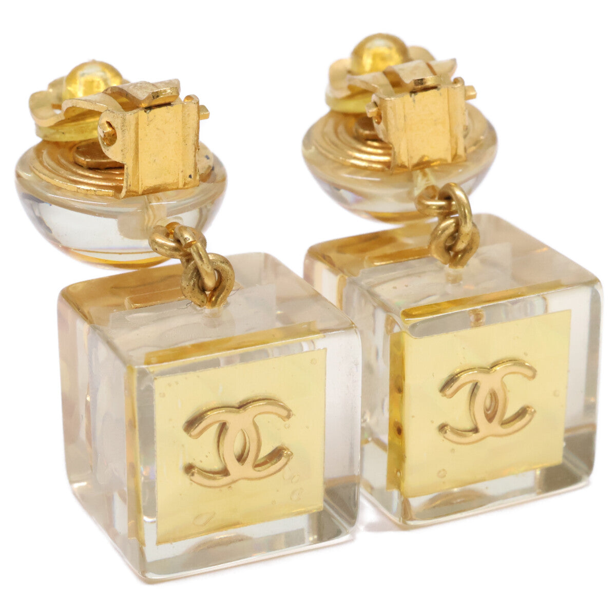 CHANEL シャネル 97P ホログラム ココマーク 5 キューブ イヤリング