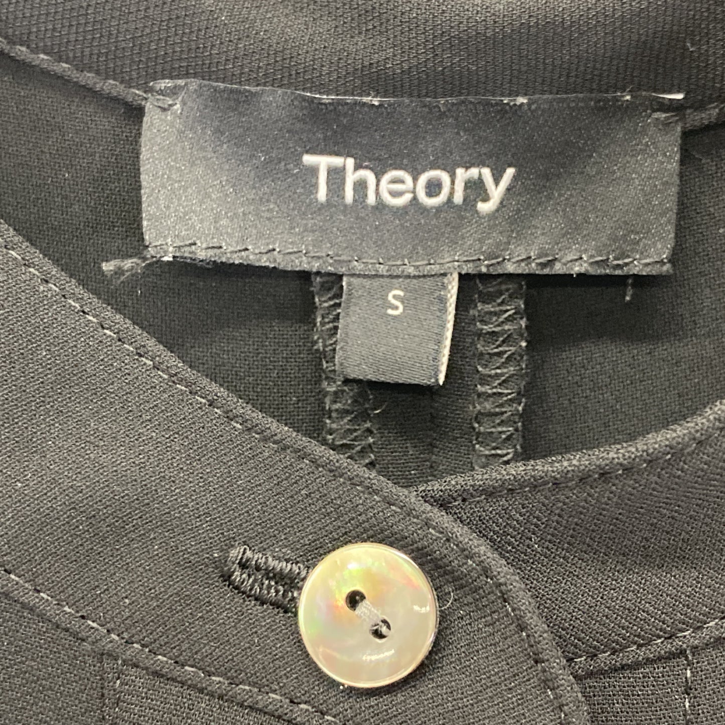 Theory セオリー 22年製 ﾌﾞﾗｯｸ LIGHT CREPE BELTED ｼﾞｬﾝﾌﾟｽｰﾂ オーバーオール オールインワン S