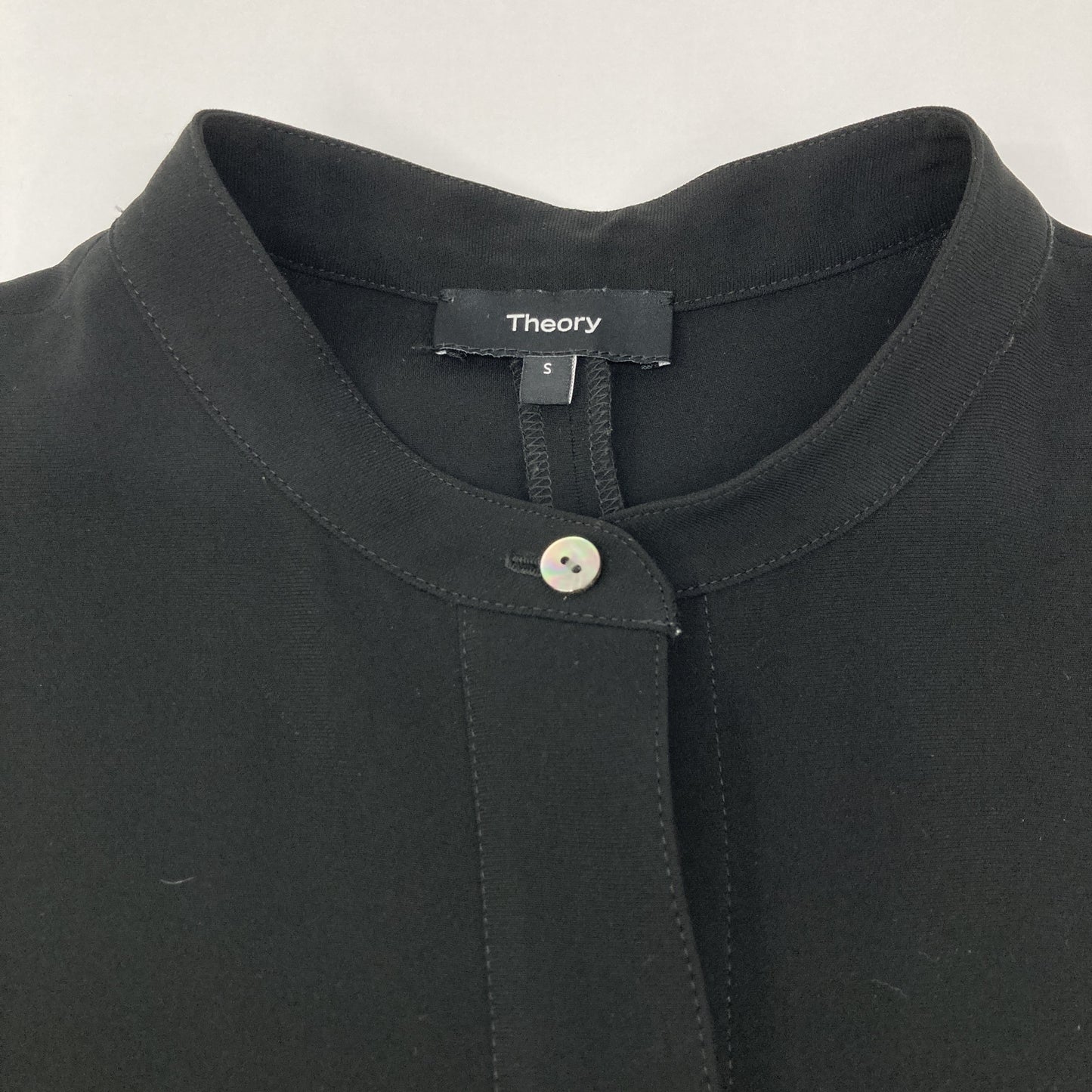 Theory セオリー 22年製 ﾌﾞﾗｯｸ LIGHT CREPE BELTED ｼﾞｬﾝﾌﾟｽｰﾂ オーバーオール オールインワン S