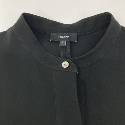 Theory セオリー 22年製 ﾌﾞﾗｯｸ LIGHT CREPE BELTED ｼﾞｬﾝﾌﾟｽｰﾂ オーバーオール オールインワン S