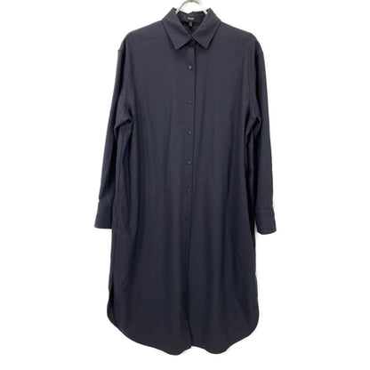 Theory セオリー 【美品/24年製】01-4305204-894-902 ウールフランネル ロング シャツ ワンピース S