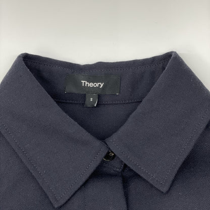 Theory セオリー 【美品/24年製】01-4305204-894-902 ウールフランネル ロング シャツ ワンピース S