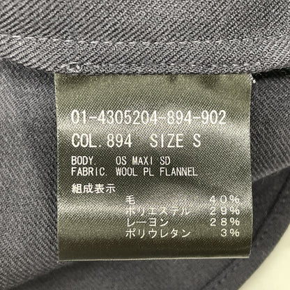 Theory セオリー 【美品/24年製】01-4305204-894-902 ウールフランネル ロング シャツ ワンピース S