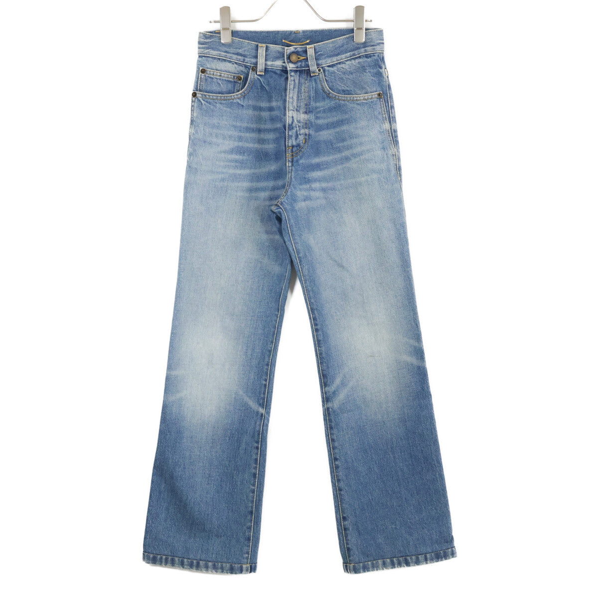 SAINT LAURENT PARIS サンローランパリ 705103 ｲﾝﾃﾞｨｺﾞ MILES ﾌﾞｰﾂｶｯﾄﾃﾞﾆﾑﾊﾟﾝﾂ ボトムス 25