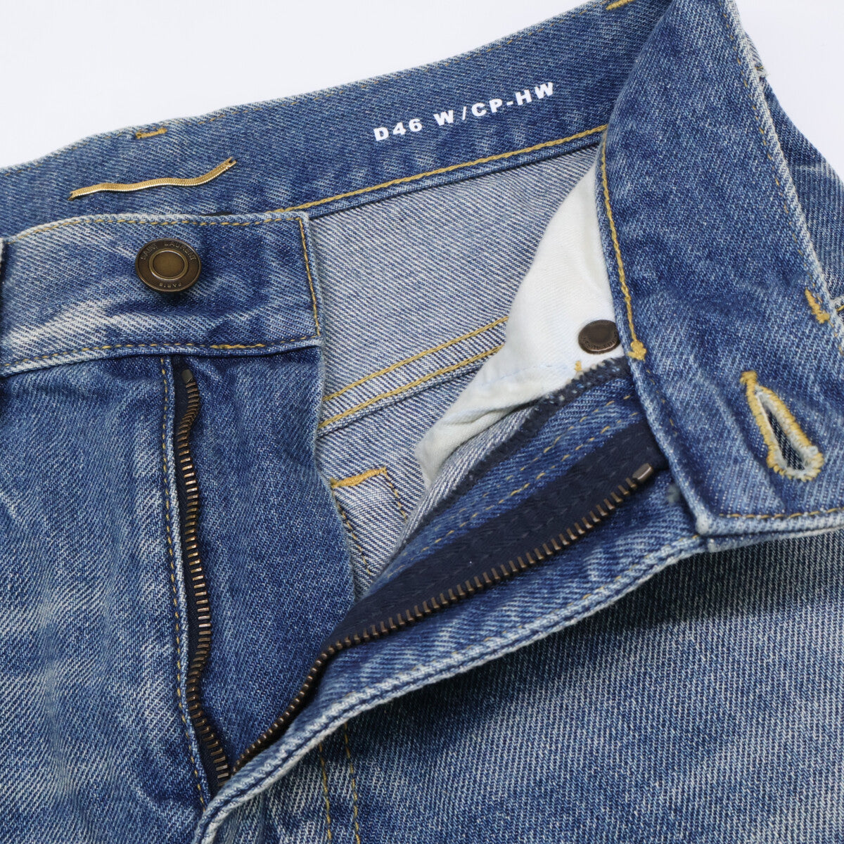 SAINT LAURENT PARIS サンローランパリ 705103 ｲﾝﾃﾞｨｺﾞ MILES ﾌﾞｰﾂｶｯﾄﾃﾞﾆﾑﾊﾟﾝﾂ ボトムス 25