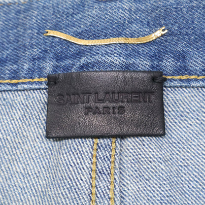 SAINT LAURENT PARIS サンローランパリ 705103 ｲﾝﾃﾞｨｺﾞ MILES ﾌﾞｰﾂｶｯﾄﾃﾞﾆﾑﾊﾟﾝﾂ ボトムス 25