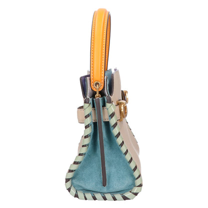 Tory Burch トリーバーチ 【美品】LEE RADZIWILL WHIPSTITCH PETITE DOUBLE BAG リー ラジウィル ステッチ ハンドバッグ