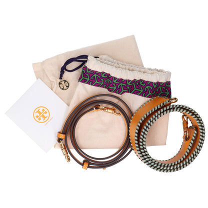 Tory Burch トリーバーチ 【美品】LEE RADZIWILL WHIPSTITCH PETITE DOUBLE BAG リー ラジウィル ステッチ ハンドバッグ