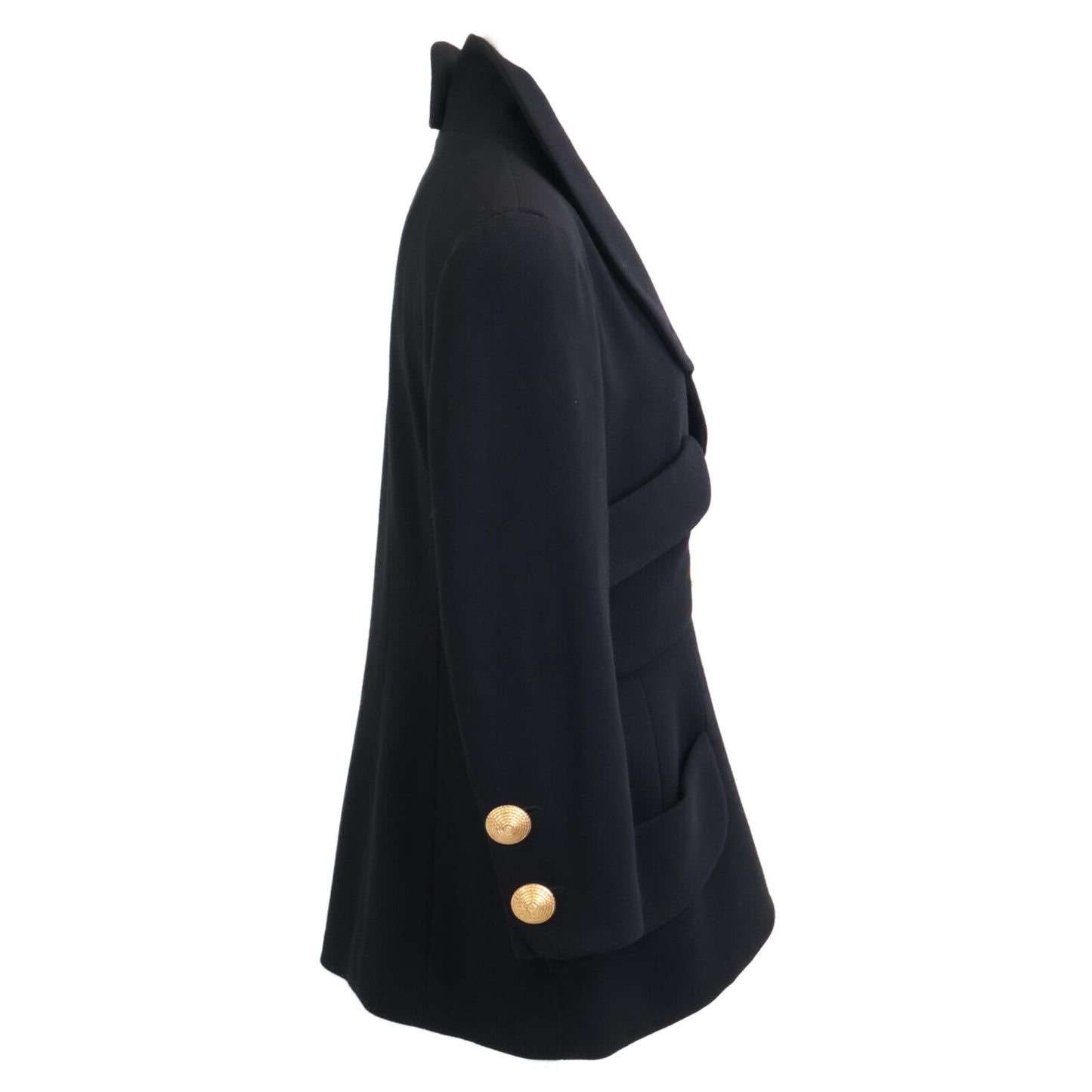 CHANEL シャネル ココマーク 金釦 シルク ジャケット スカート スーツ セットアップ 40