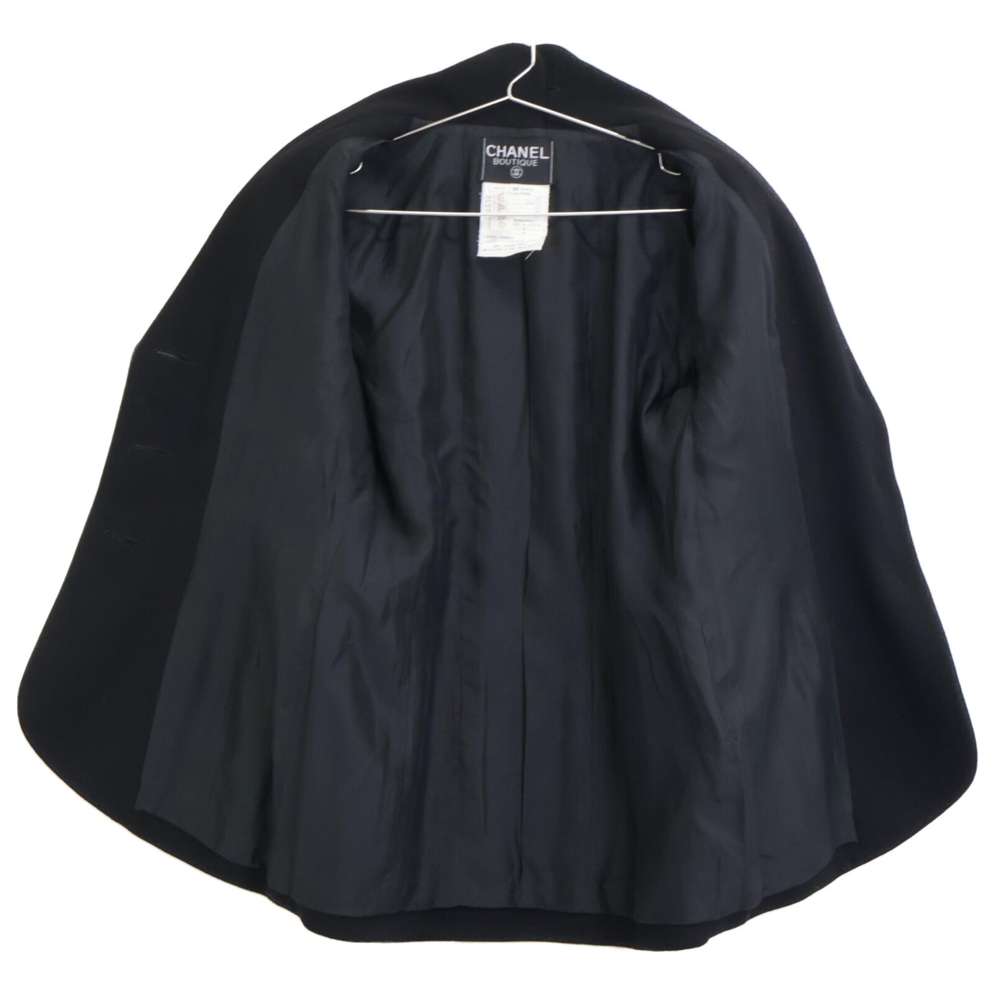 CHANEL シャネル ココマーク 金釦 シルク ジャケット スカート スーツ セットアップ 40