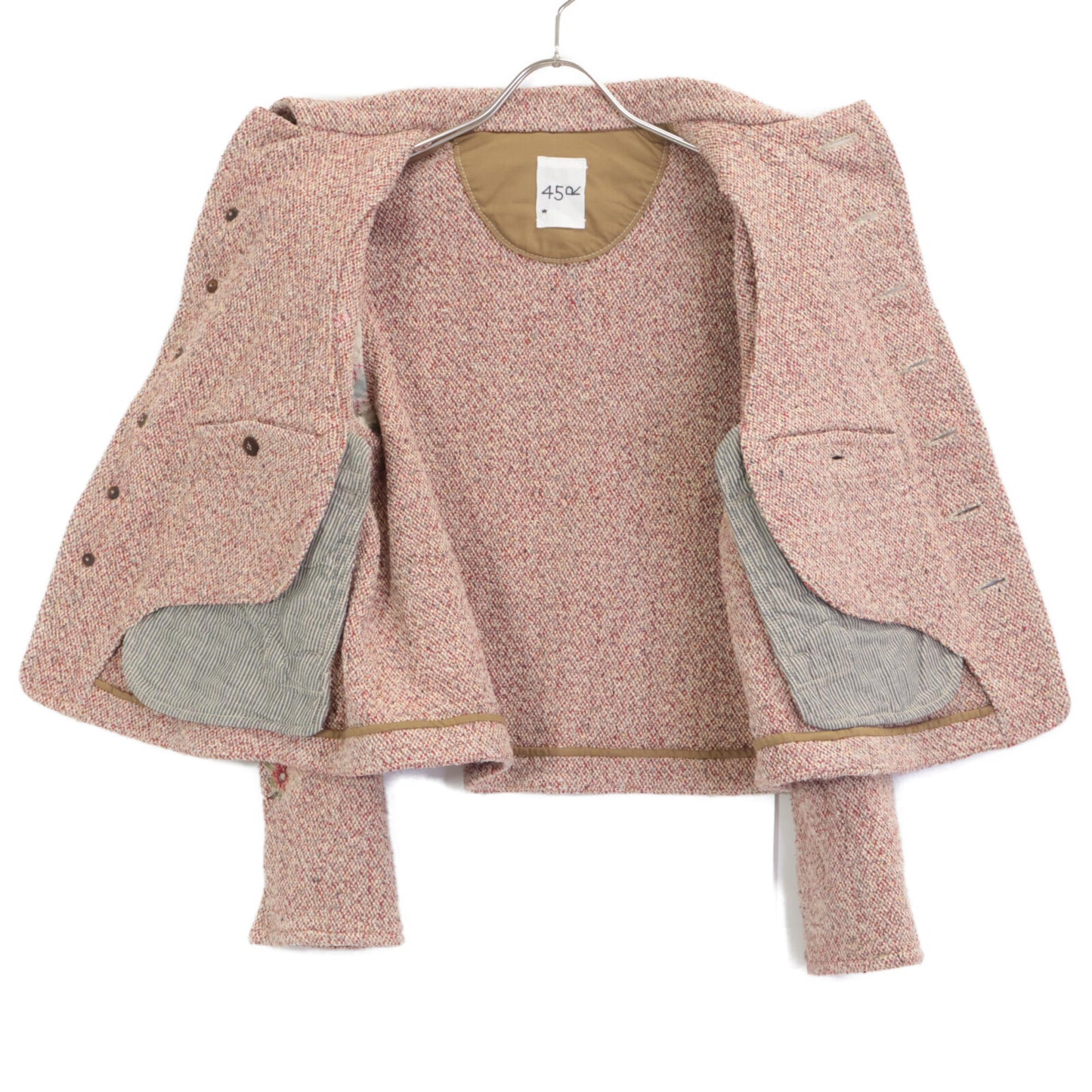 45R フォーティファイブ アール 25年製 ﾆｺﾐｺﾂｲｰﾄﾞ お花 ｱﾆｰｼﾞｬｹｯﾄ ジャケット