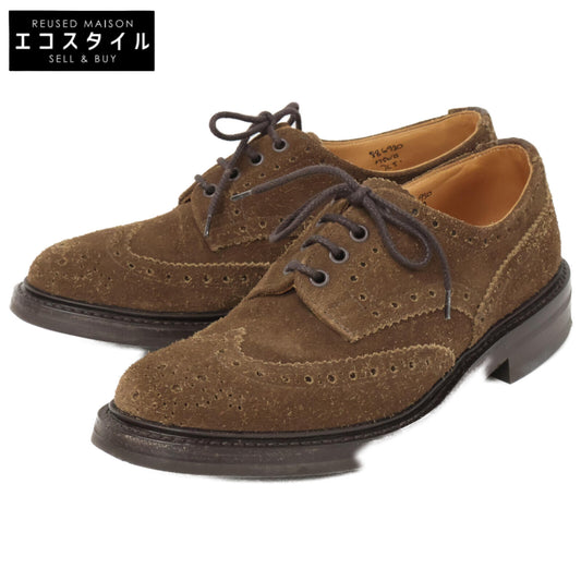 Tricker's トリッカーズ M5633 BOURTON / CHINO REPELLO SUEDE スエード ウィングチップ シューズ 7 1/2