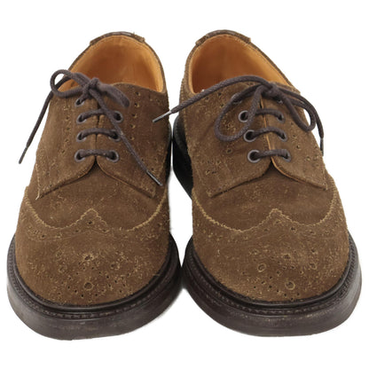 Tricker's トリッカーズ M5633 BOURTON / CHINO REPELLO SUEDE スエード ウィングチップ シューズ 7 1/2