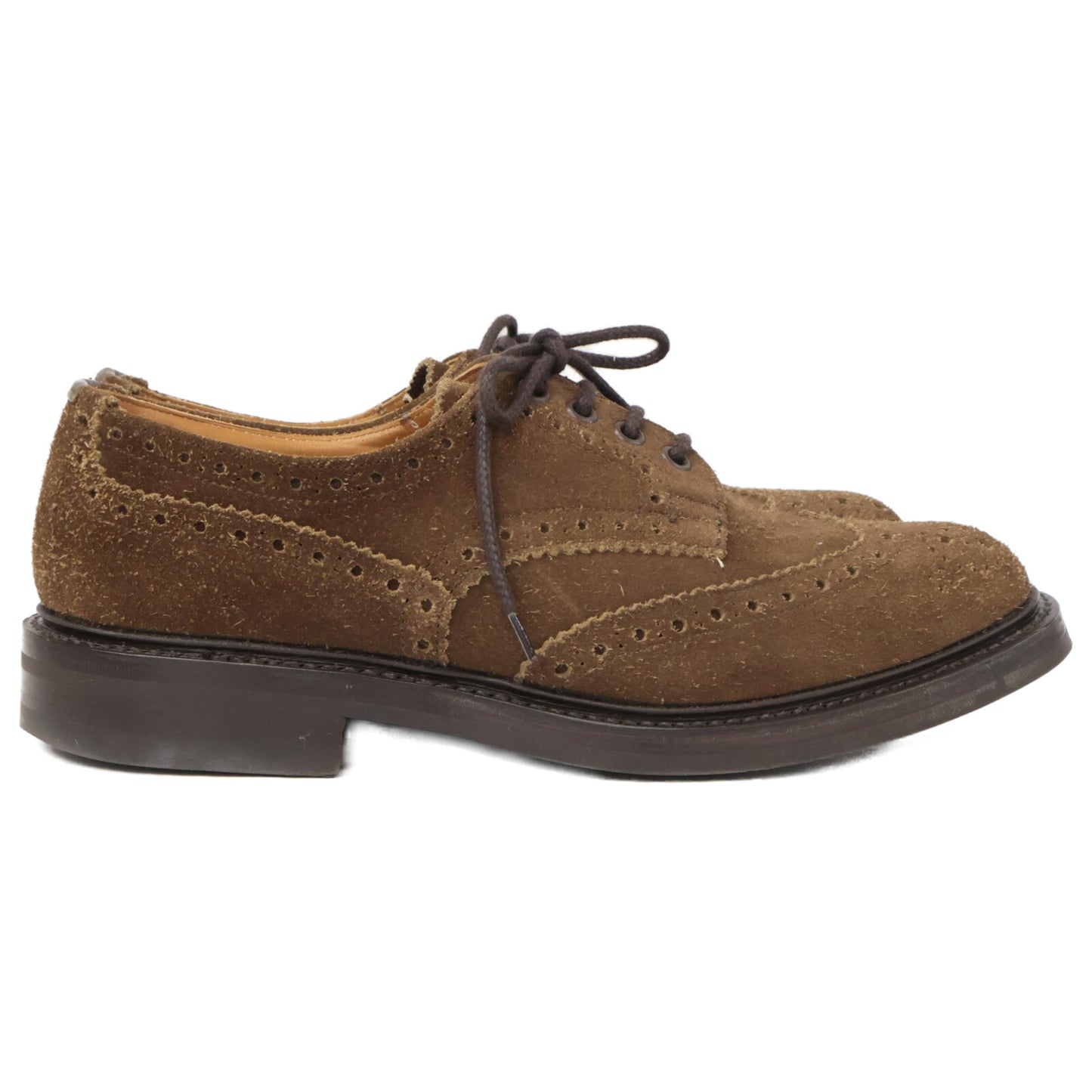 Tricker's トリッカーズ M5633 BOURTON / CHINO REPELLO SUEDE スエード ウィングチップ シューズ 7 1/2