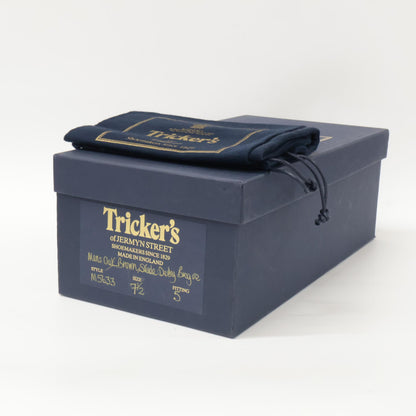 Tricker's トリッカーズ M5633 BOURTON / CHINO REPELLO SUEDE スエード ウィングチップ シューズ 7 1/2