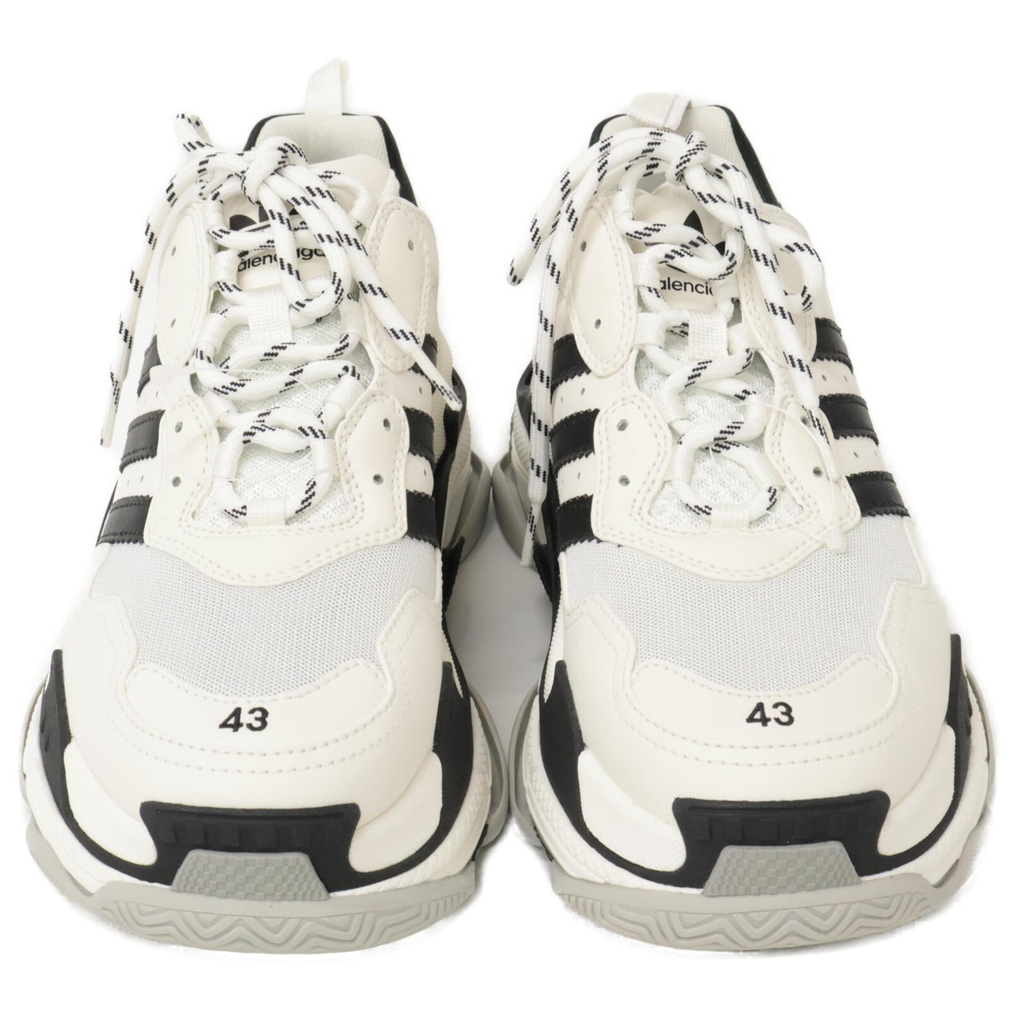 BALENCIAGA バレンシアガ x adidas アディダス 【新品同様】710021 TRIPLE S トリプルエス ダッド スニーカー シューズ 43