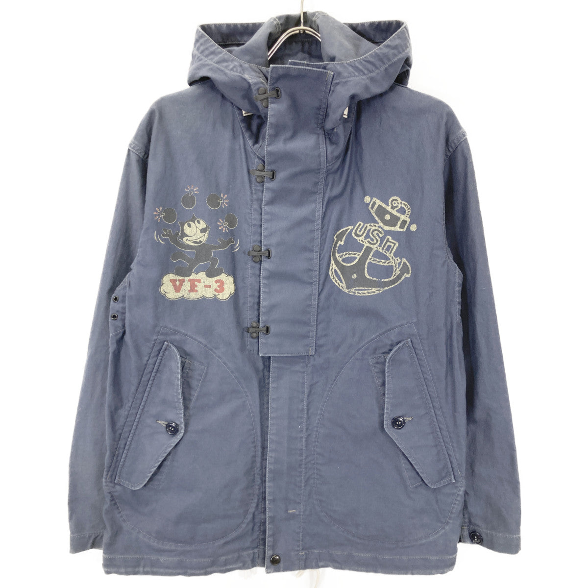 TOYS McCOY PRODUCT トイズマッコイプロダクト VF-3 Felix CUSTOM NAVAL AVIATION デッキ パーカー ジャケット 38