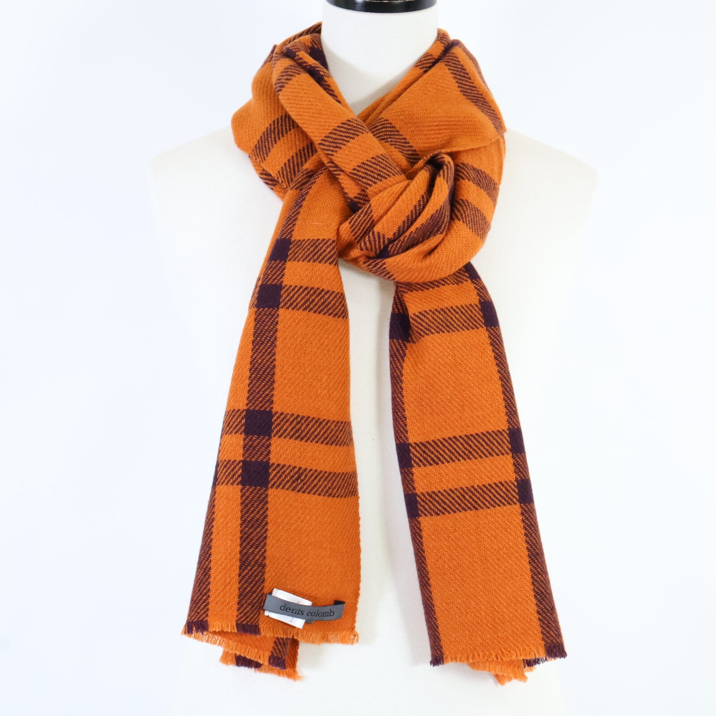 Denis Colomb デニスコロン 【美品】NARA SCARF チェック カシミヤ マフラー