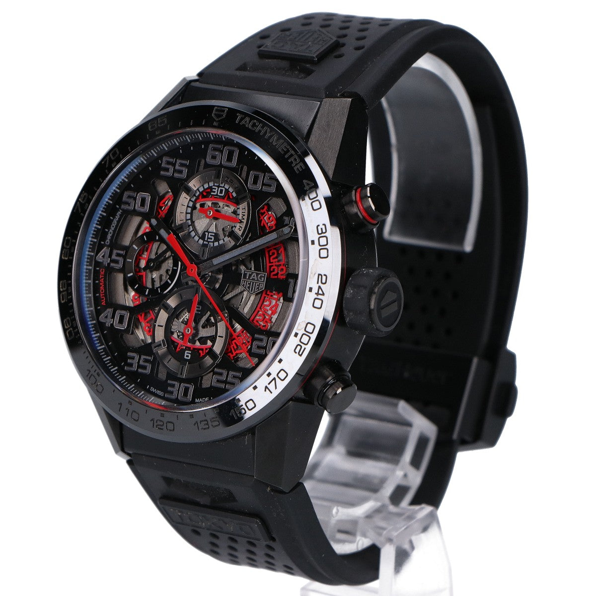 TAG HEUER タグホイヤー CAR201D.FT6087 カレラ TOKYOエディション 限定100本 ラバーベルト クロノグラフ 自動巻き 腕時計