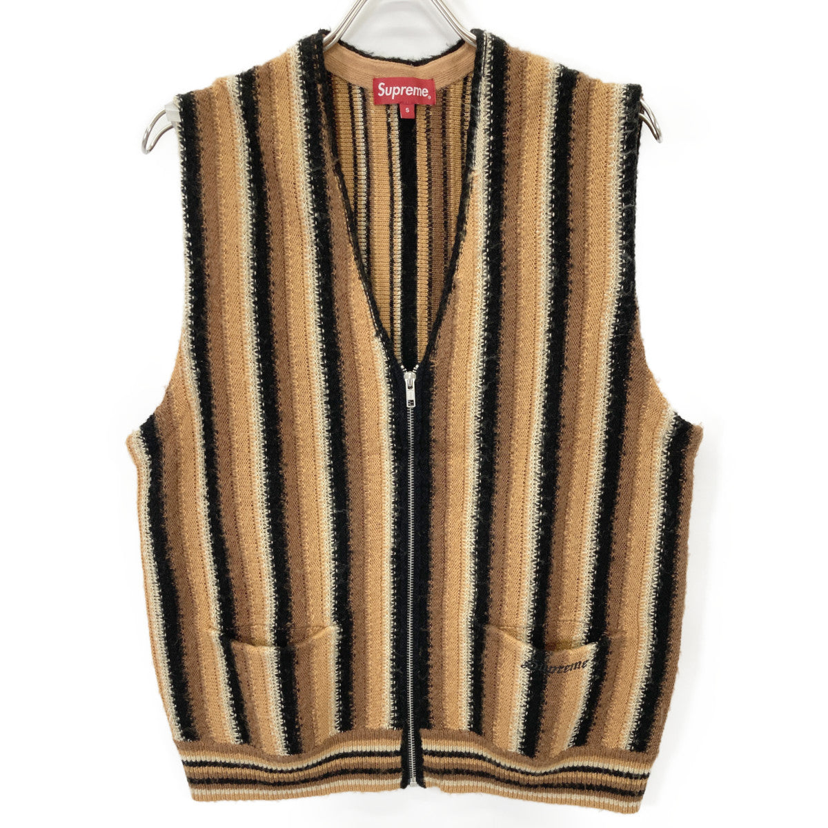 Supreme シュプリーム 【美品/国内正規】21SS Stripe Sweater Vest ストライプ セーター ベスト S