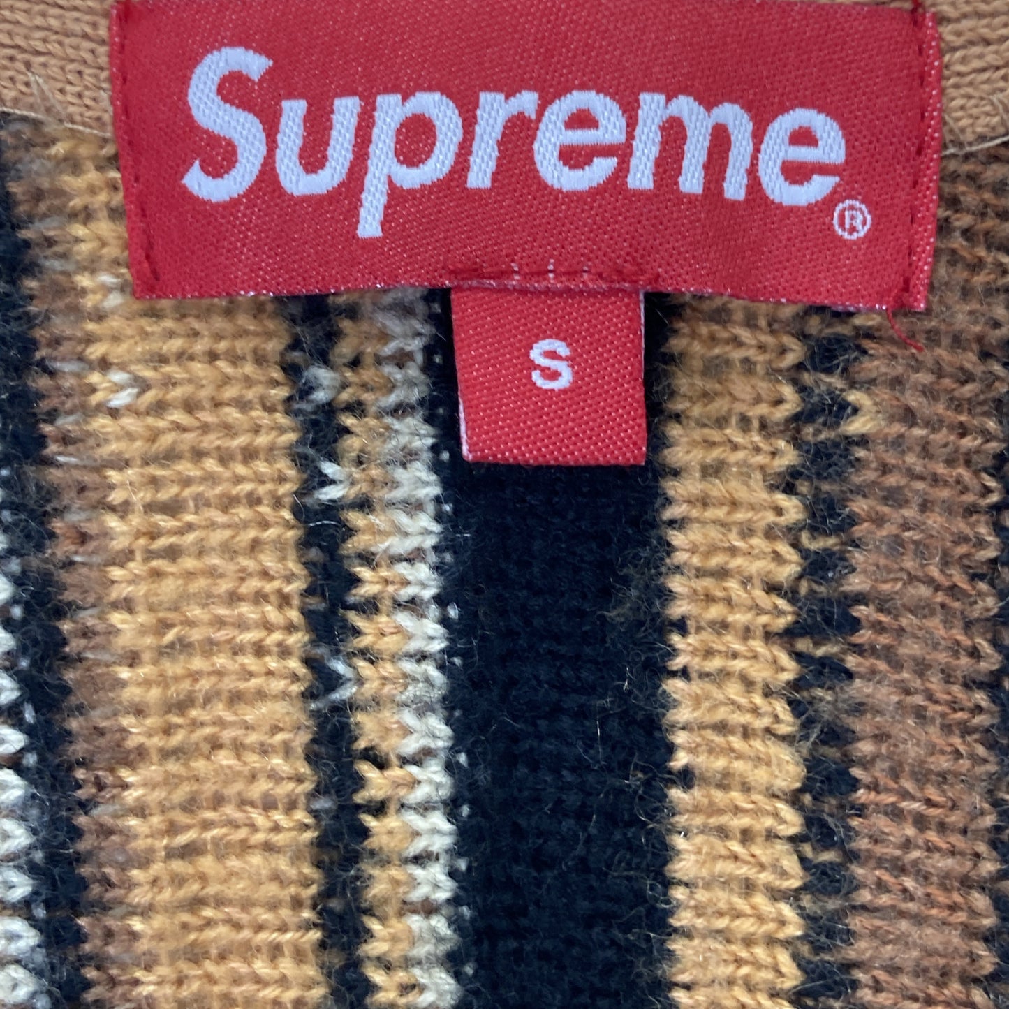 Supreme シュプリーム 【美品/国内正規】21SS Stripe Sweater Vest ストライプ セーター ベスト S