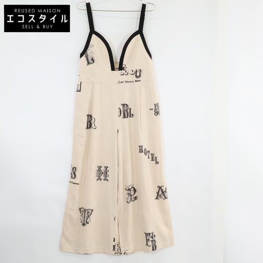 THOMAS MAGPIE トーマスマグパイ ﾍﾞｰｼﾞｭ×ﾌﾞﾗｯｸ ﾘﾈﾝ ｻﾛﾍﾟｯﾄ 36