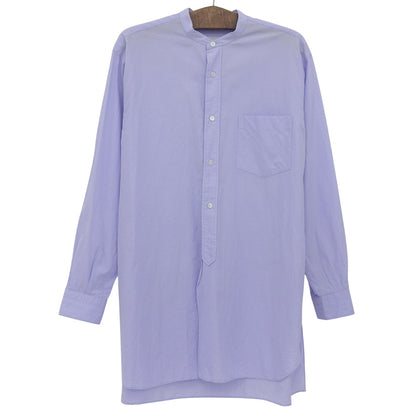 COMOLI コモリ コットン バンドカラー シャツ トップス メンズ パープル 3 23SS トップス 36