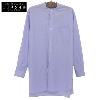 COMOLI コモリ コットン バンドカラー シャツ トップス メンズ パープル 3 23SS トップス 36