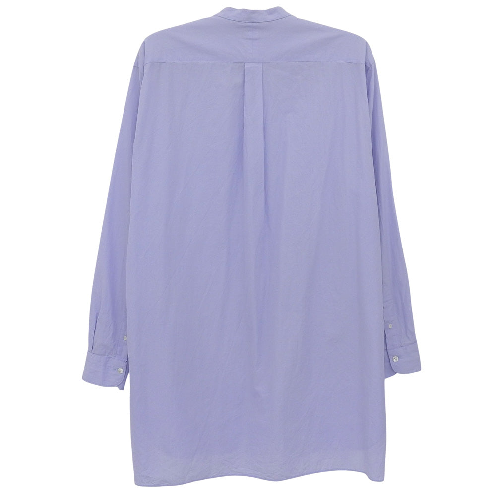 COMOLI コモリ コットン バンドカラー シャツ トップス メンズ パープル 3 23SS トップス 36