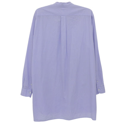 COMOLI コモリ コットン バンドカラー シャツ トップス メンズ パープル 3 23SS トップス 36