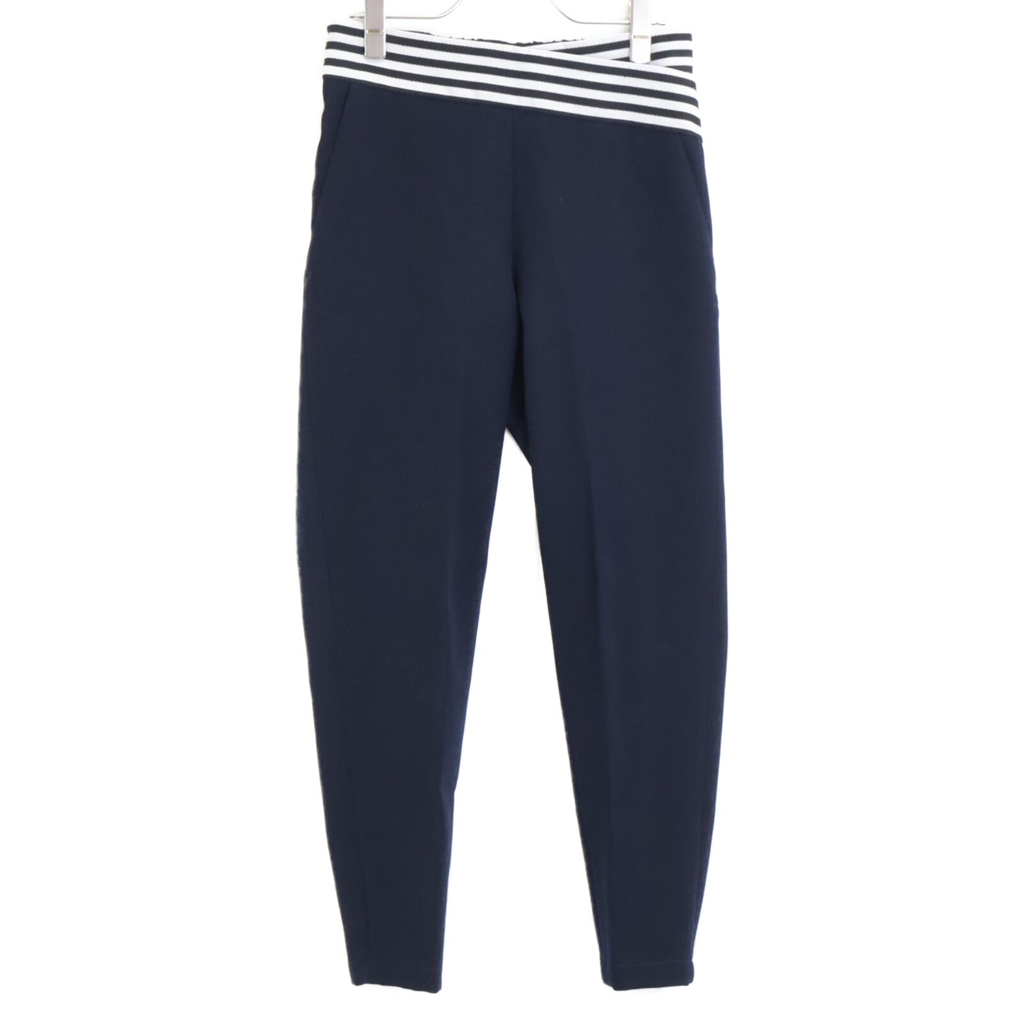 BORDERS at BALCONY ボーダーズアットバルコニー BD2111-38-03 ウエストクロスボーダー テーパードパンツ/ ボトムス 34