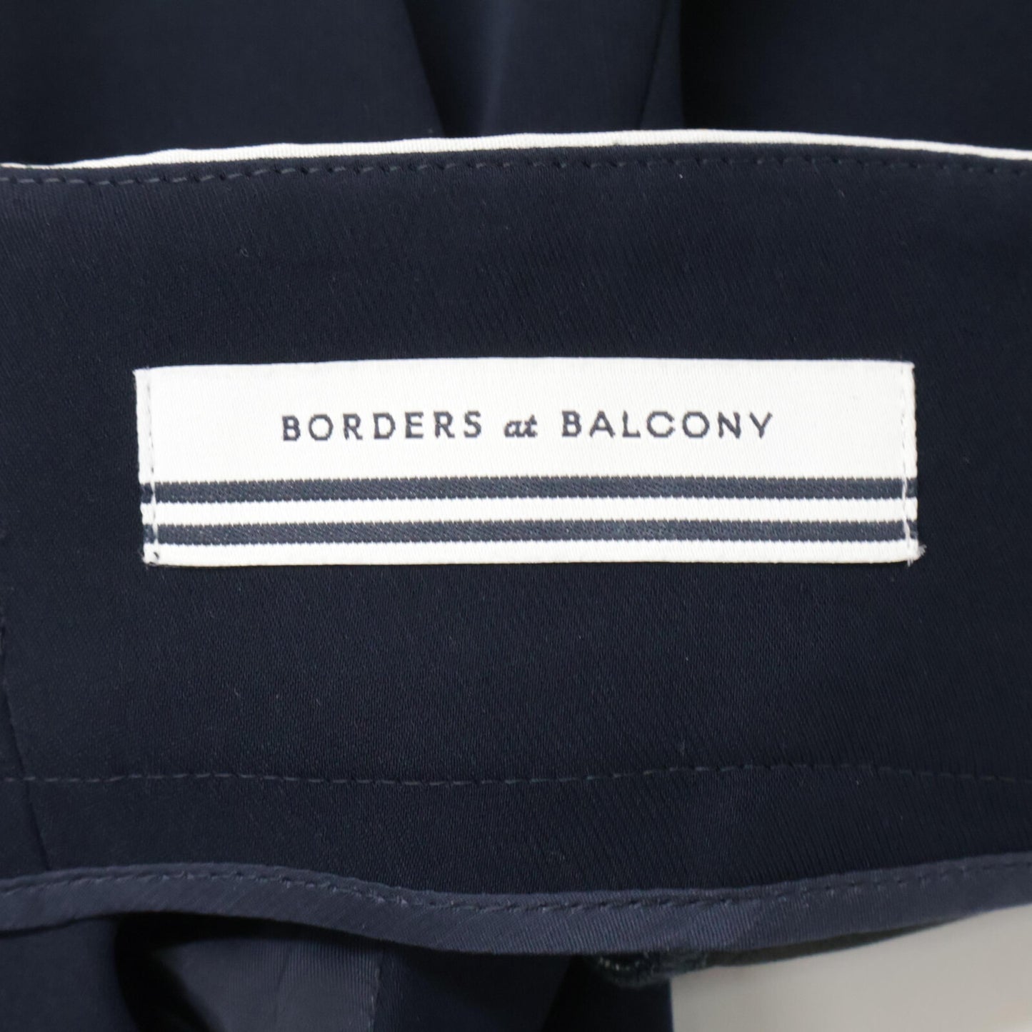 BORDERS at BALCONY ボーダーズアットバルコニー BD2111-38-03 ウエストクロスボーダー テーパードパンツ/ ボトムス 34