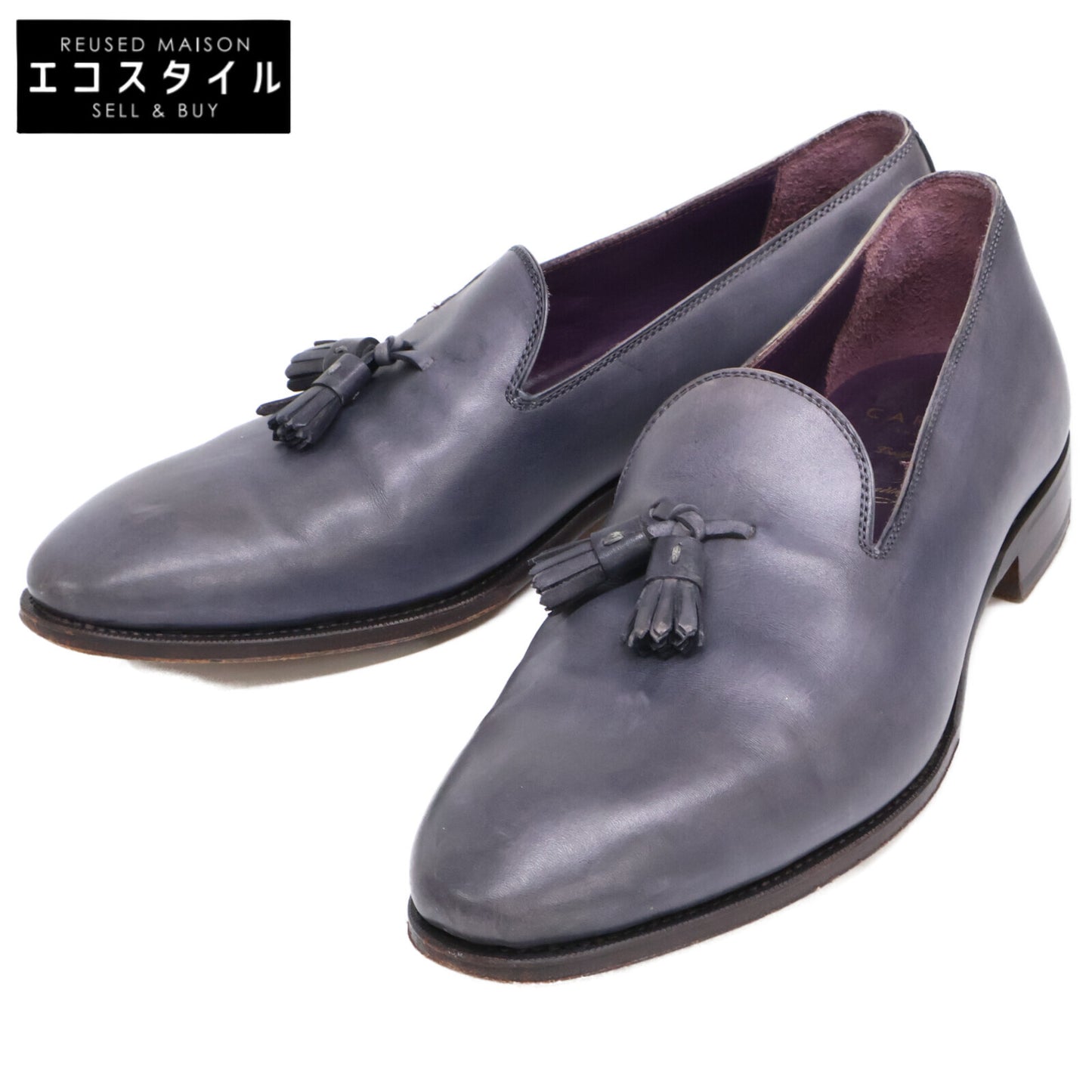 Carmina カルミナ 80287 レザー タッセルローファー/ シューズ 8 1/2