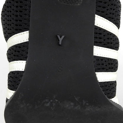 YELLO イエロ 美品 ライン入り スニーカーミュール レディース ブラック×ホワイト S シューズ S