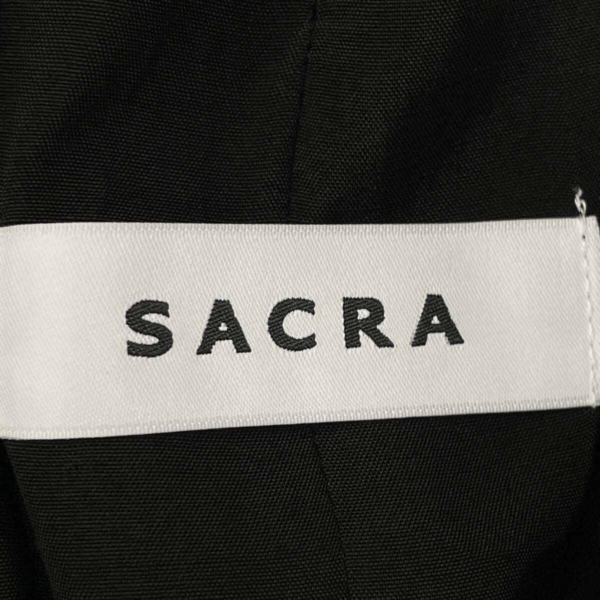 SACRA サクラ 124110051 ﾌﾞﾗｯｸ ﾚｰﾖﾝ ｼﾙｸｻﾛﾍﾟｯﾄ 38