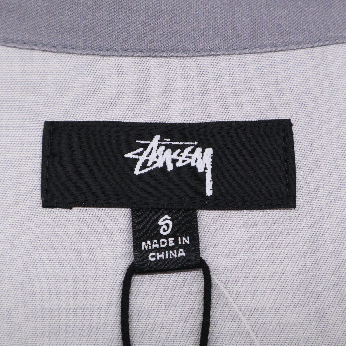 STUSSY ステューシー 1110157 ｸﾞﾚｰ 花柄 開襟ｼｬﾂ トップス S