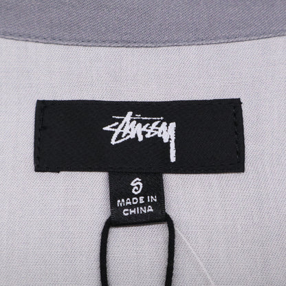 STUSSY ステューシー 1110157 ｸﾞﾚｰ 花柄 開襟ｼｬﾂ トップス S