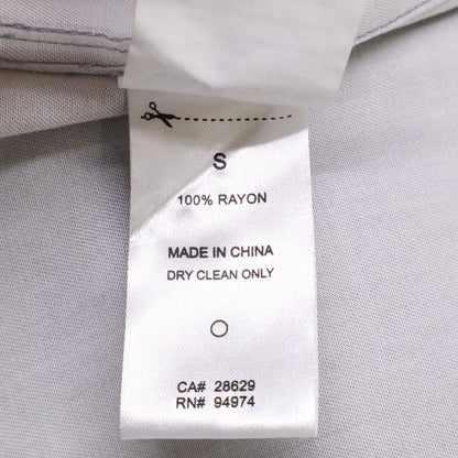 STUSSY ステューシー 1110157 ｸﾞﾚｰ 花柄 開襟ｼｬﾂ トップス S