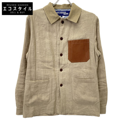 COMME des GARCONS SHIRT コムデギャルソンシャツ WE-J401 ﾍﾞｰｼﾞｭ ﾘﾈﾝ ｶﾊﾞｰｵｰﾙ ジャケット S