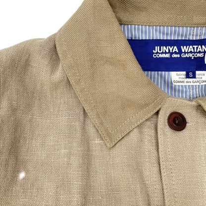 COMME des GARCONS SHIRT コムデギャルソンシャツ WE-J401 ﾍﾞｰｼﾞｭ ﾘﾈﾝ ｶﾊﾞｰｵｰﾙ ジャケット S