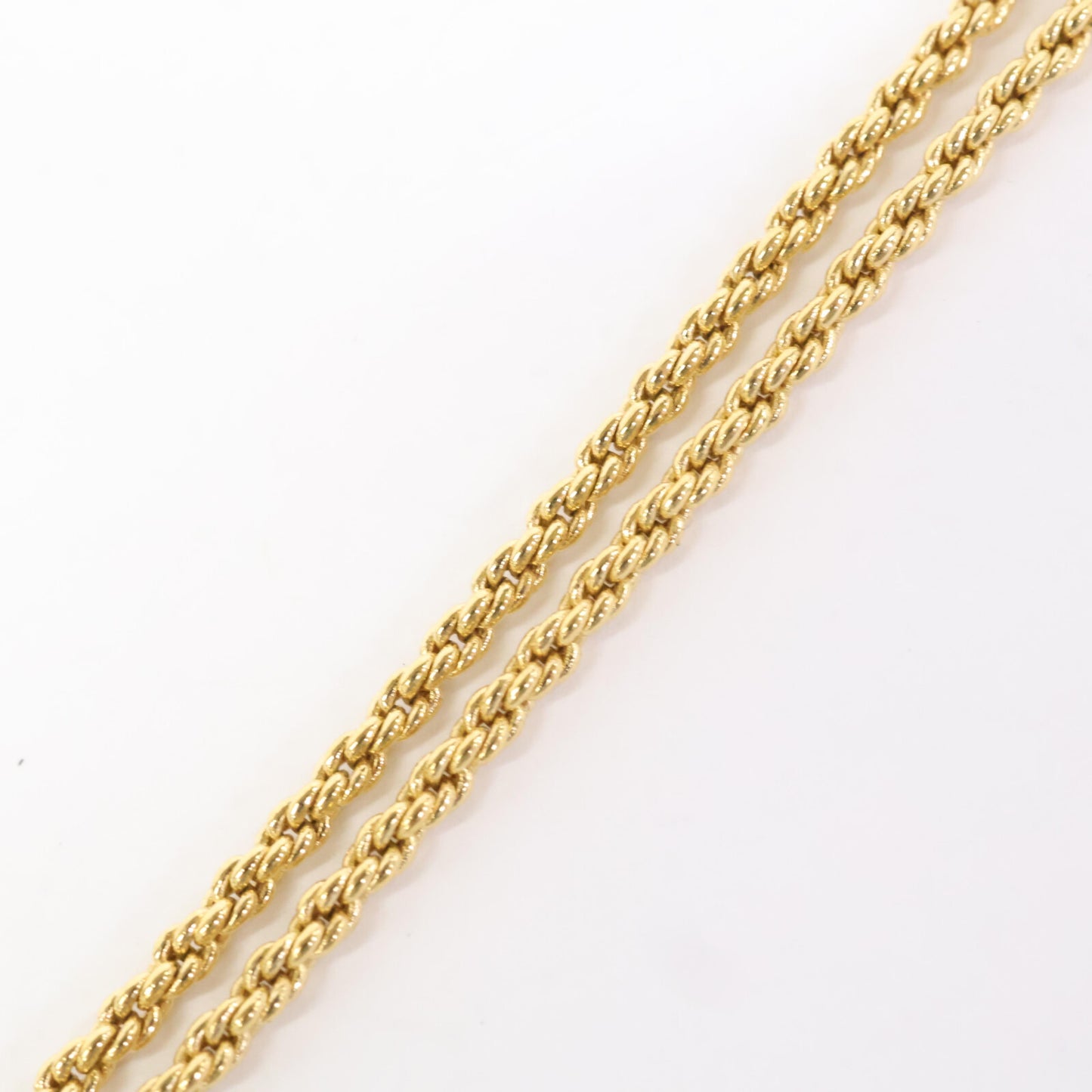 DIOR ディオール CDロゴ ハート ラインストーン ロープチェーン ネックレス