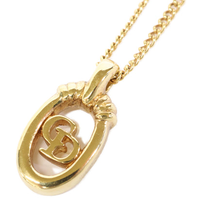 DIOR ディオール CDロゴ オーバルトップ チェーン ネックレス