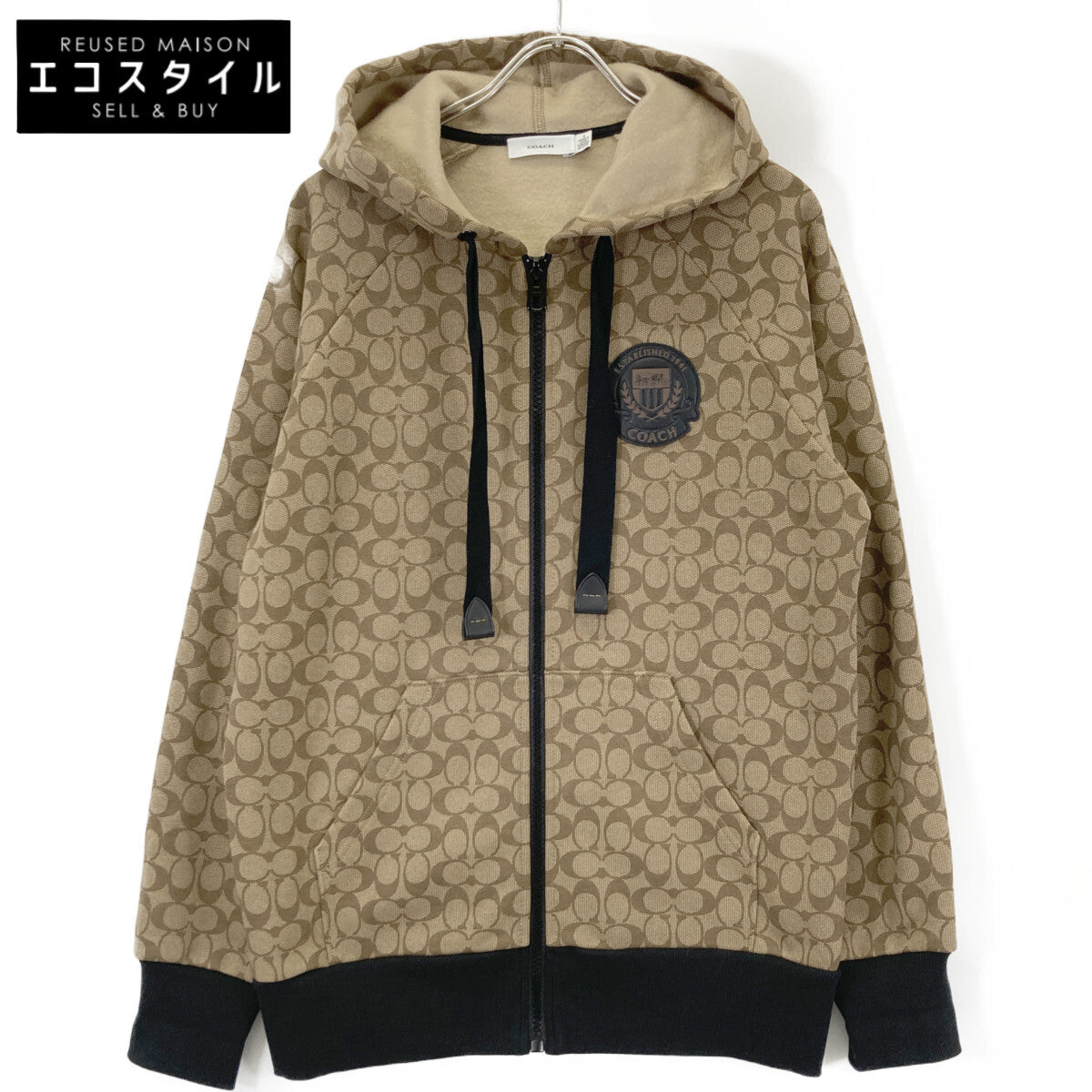 COACH コーチ 11004424 ｼｸﾞﾈﾁｬｰ ｼﾞｯﾌﾟｱｯﾌﾟ ﾊﾟｰｶｰ ジャケット S